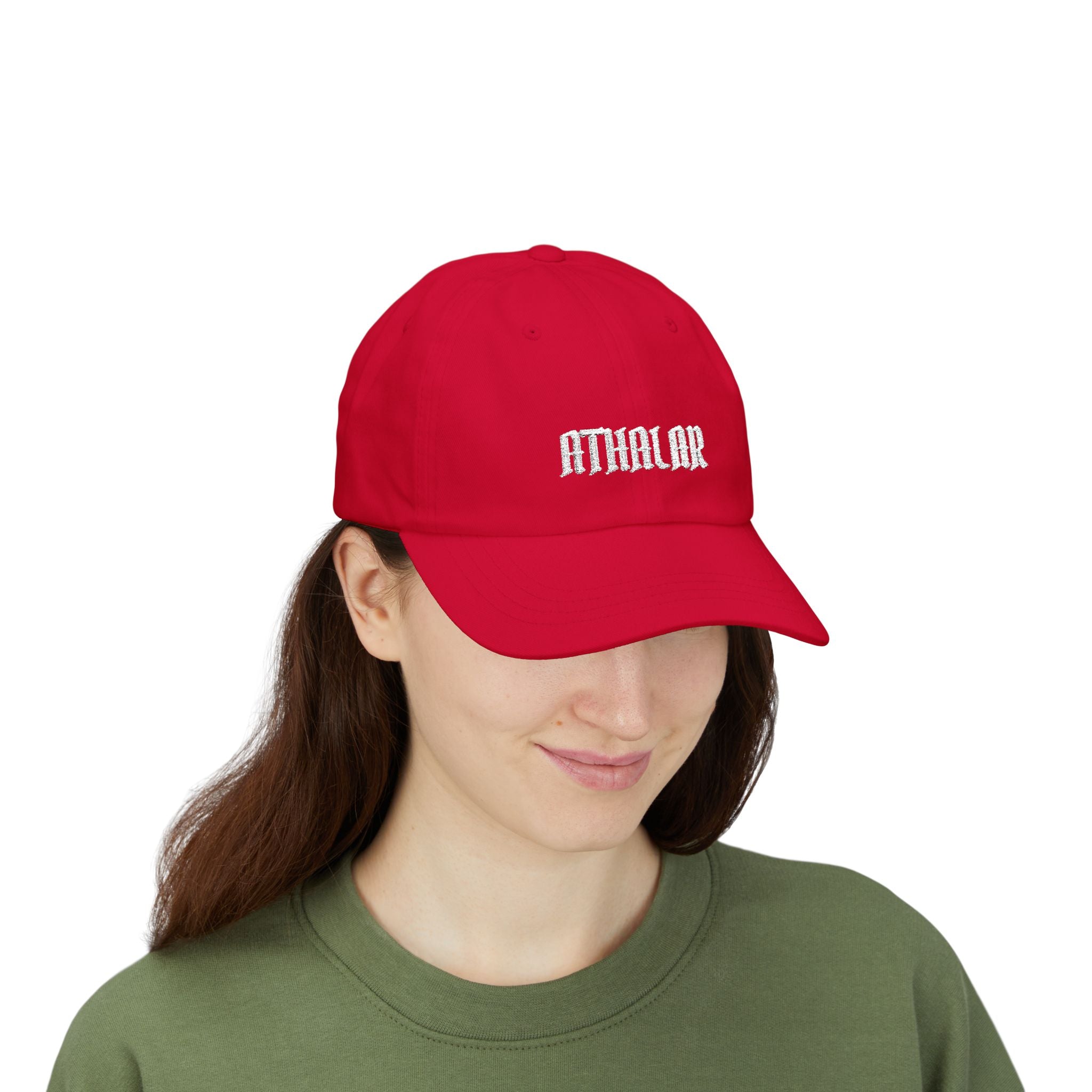 Athalar Dad Cap | Embroidered Baseball Hat, Forest Green